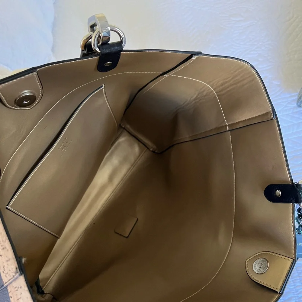 Lauren Ralph Lauren Black Work Tote Purse - Picture 6 of 7